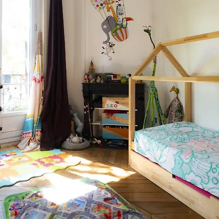 Splendid And Spacious Apt Near La Villette Apartmán